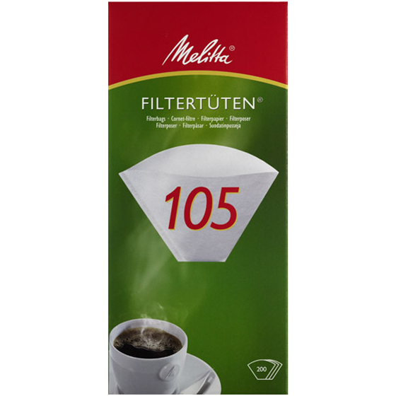 Melitta Kaffeefilter 105 (Pak á 200 Stk)