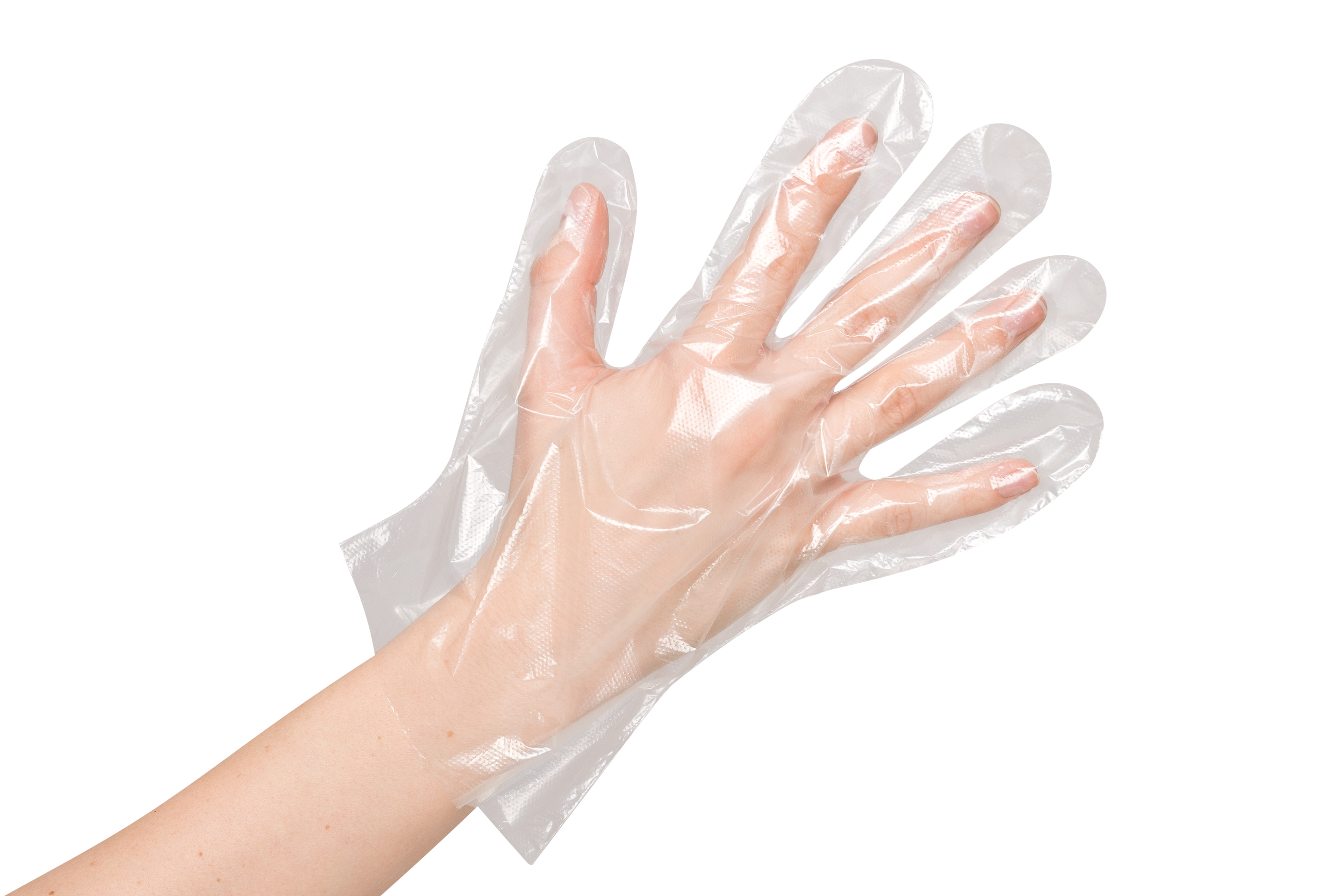 100 PE-Einweghandschuhe Damen transparent *