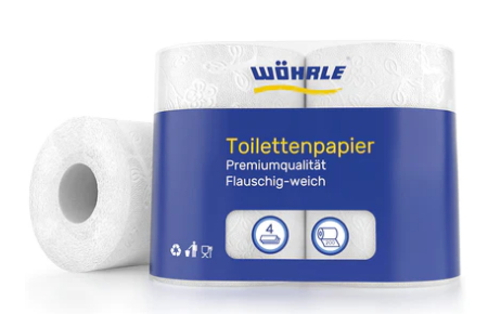 48 Ro. Toilettenpapier Zellstoff 200 Blatt 4-lagig
