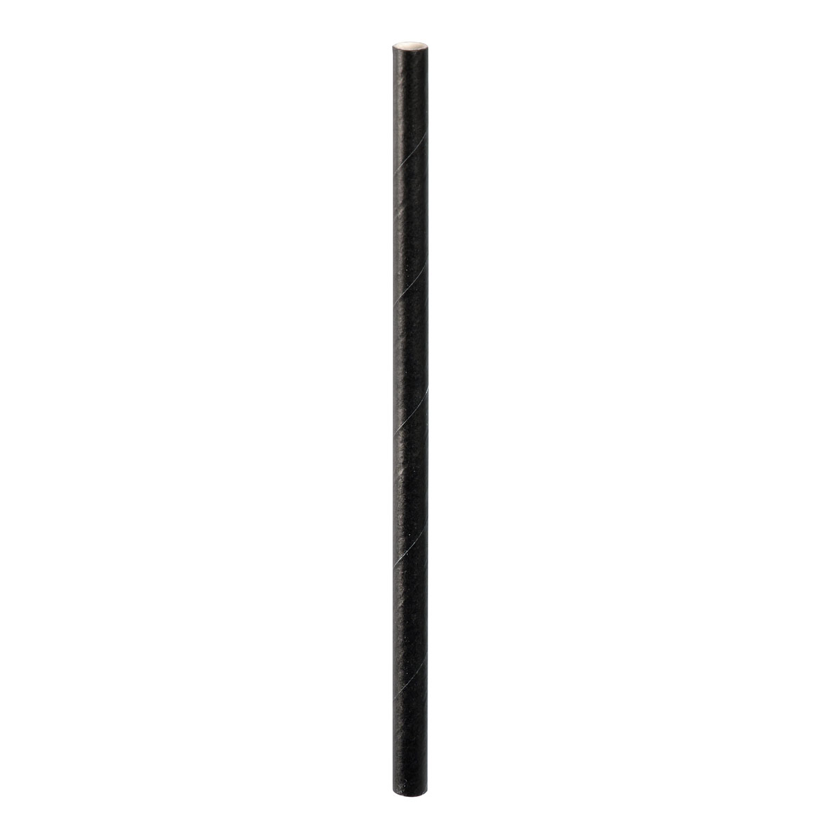 100 Duni Trinkhalme aus Papier, 6 mm, 150 mm, schwarz