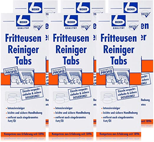 Dr. Becher Friteusen Reiniger Tabs,  Pak á 10 Stk.