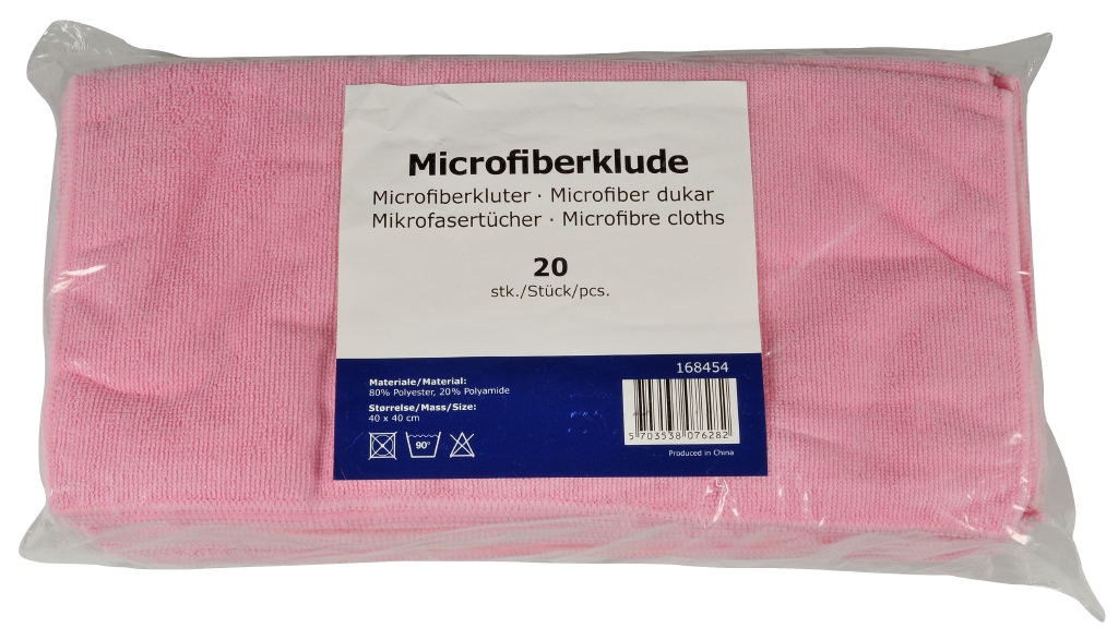 20 Microfasertuch-Frottee ENA rot 40 x 40 cm **