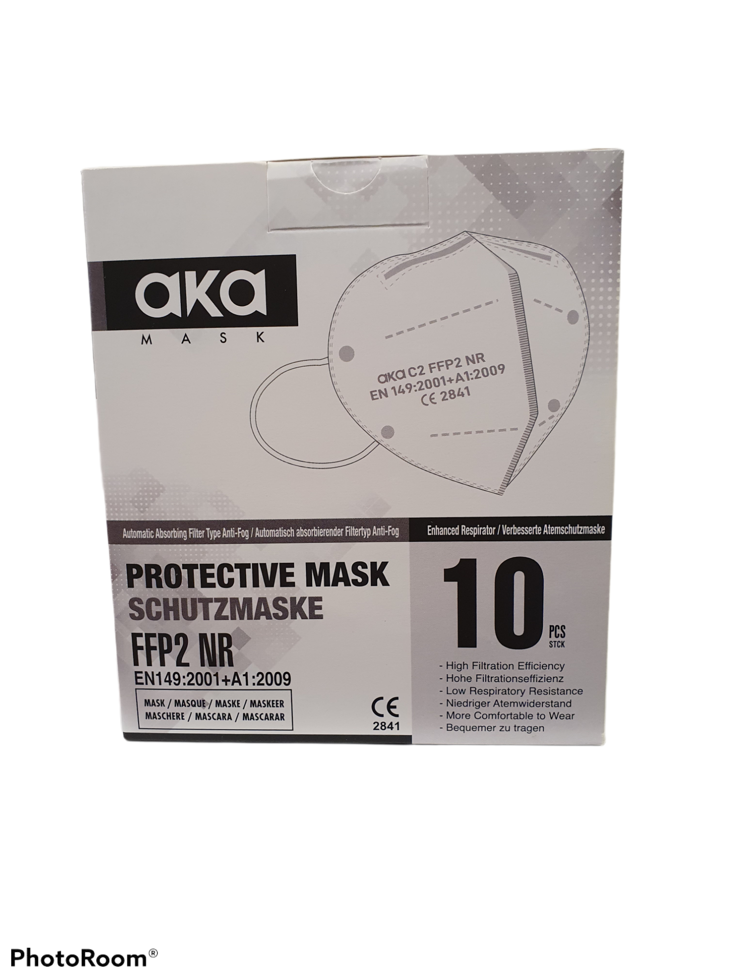 50 FFP2 Atemschutzmaske ohne Ventil / Mundschutz