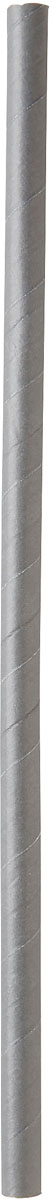 100 Duni Trinkhalme aus Papier, 8 mm, 230 mm, granite grey