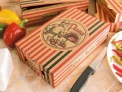 200 Pizzakartons Calzone Kraft  27x17x7 cm