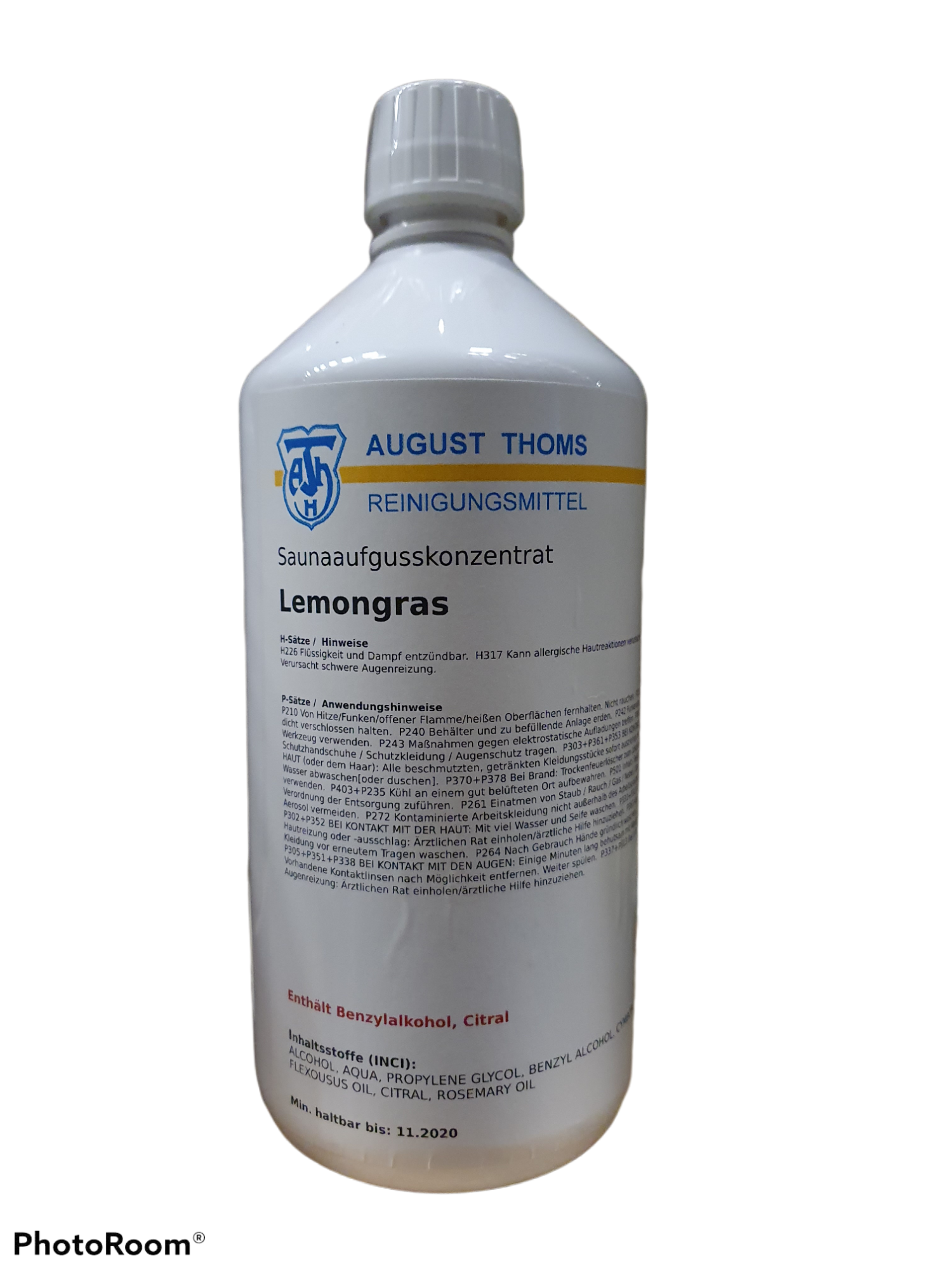 Saunaaufgusskonzentrat Lemongras  1 l