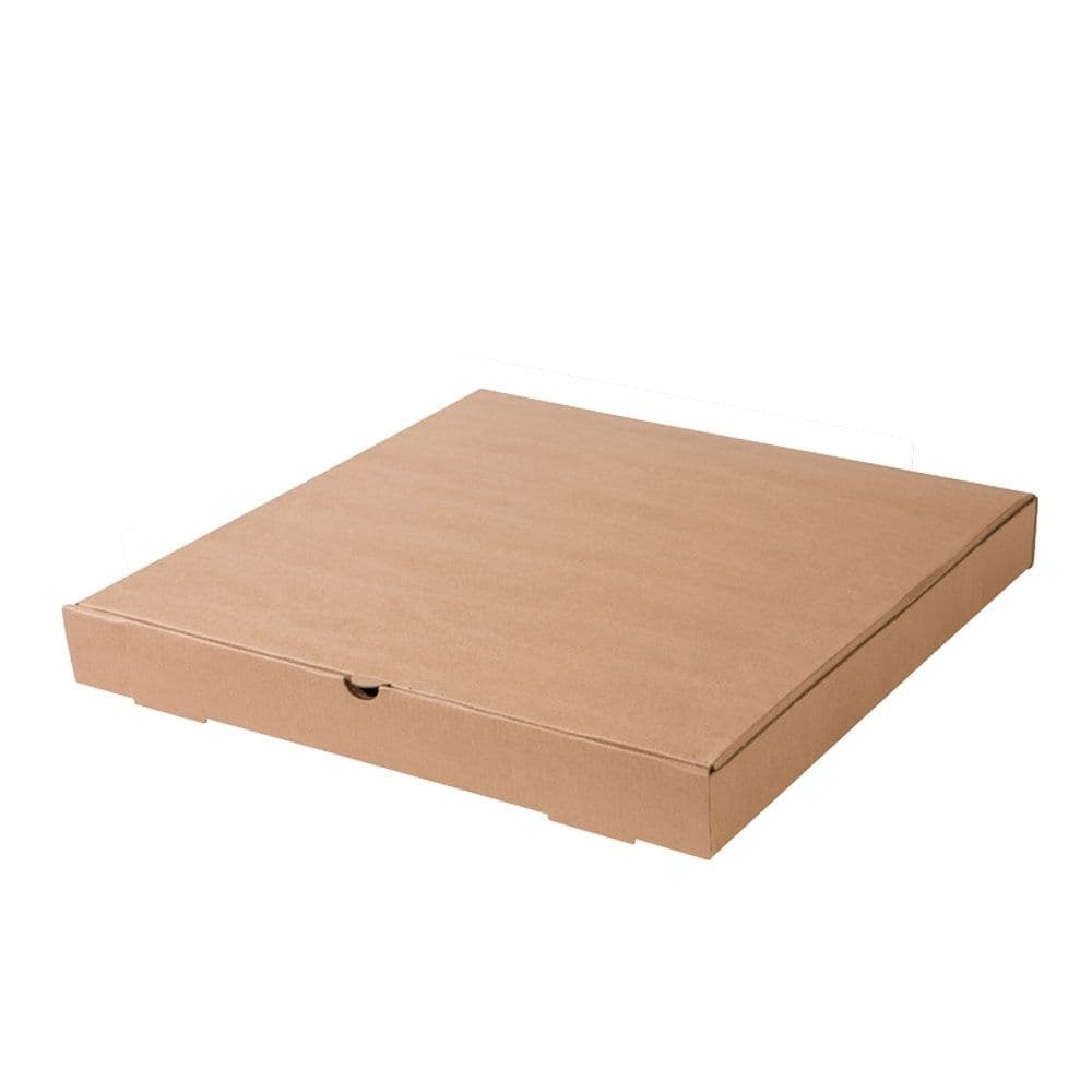 100 Pizzakarton Ecobox C braun 32 x 32 x 3 cm *