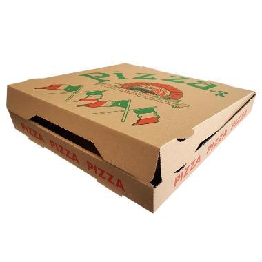 100 Pizzakartons Francia 36x36x4 cm braun
