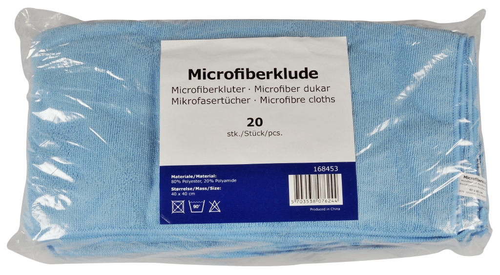 20 Microfasertuch-Frottee ENA blau 40 x 40 cm **